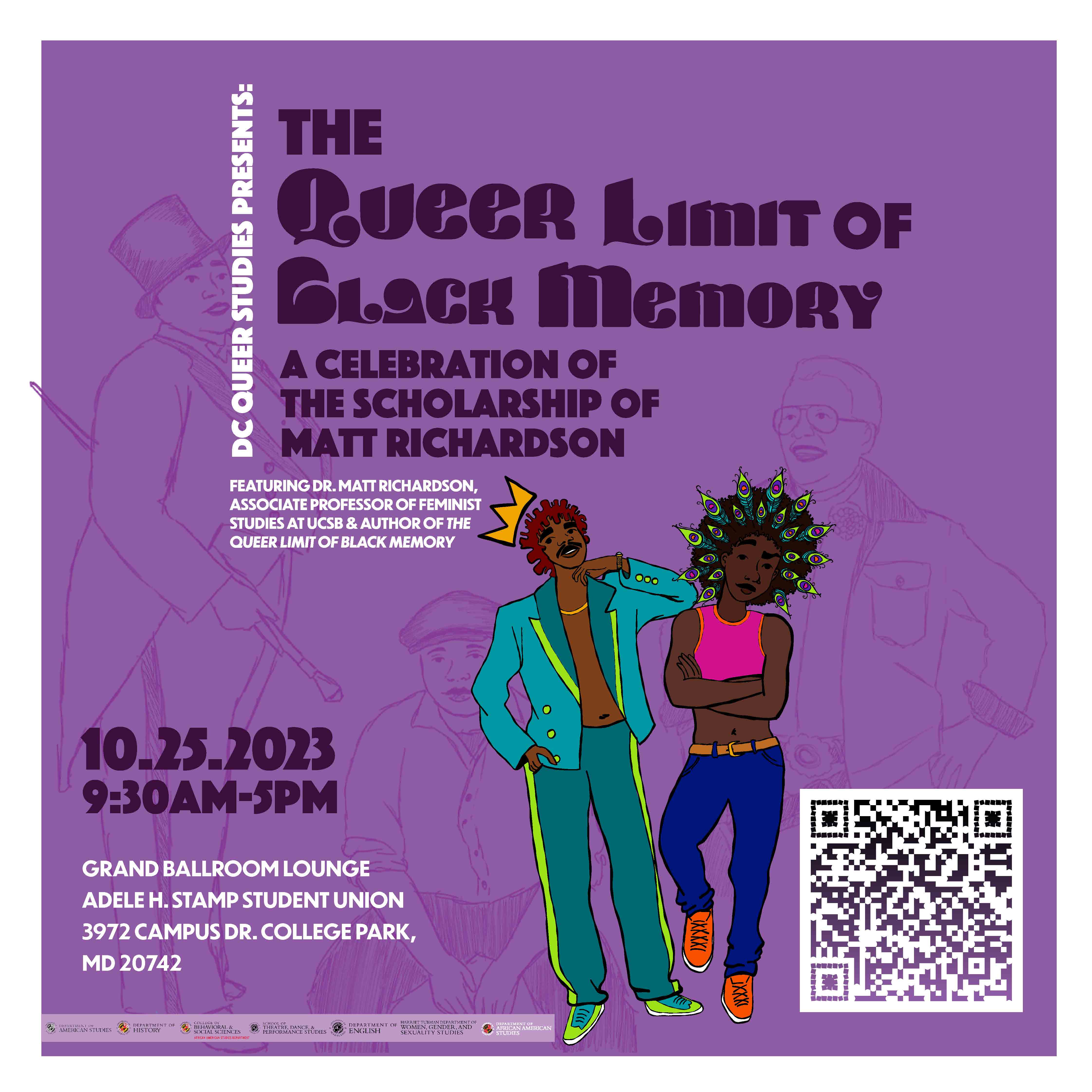 The poster for DC Queer Studies 2023